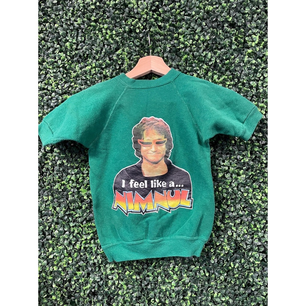 vtg 70s ROBIN WILLIAMS RARE Youth Sweatshirt mork and mindy show promo kids